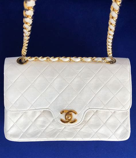 white chanel classic|authentic chanel classic.